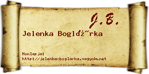 Jelenka Boglárka névjegykártya