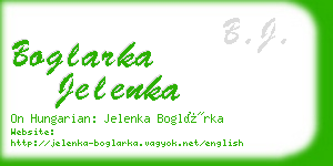 boglarka jelenka business card